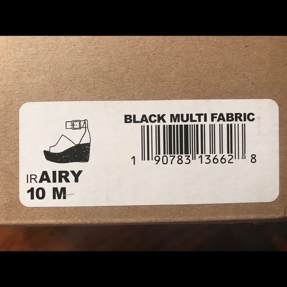 Indigo Rd Airy Wedges Black Size 10 - Picture 3 of 5